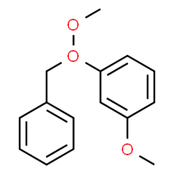ChemSpider 2D Image | 1-[benzyl(methoxy)-$l^{3}-oxidanyl]-3-methoxy-benzene | C15H17O3