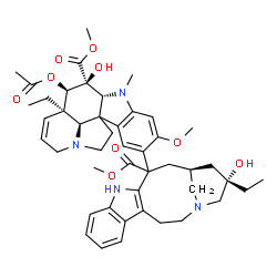 ChemSpider 2D Image | (2'beta,4'alpha,18'xi)-Vincaleukoblastine | C46H58N4O9