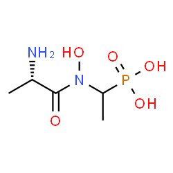 ChemSpider 2D Image | N-Hydroxy-N-(1-phosphonoethyl)-L-alaninamide | C5H13N2O5P