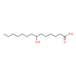 ChemSpider 2D Image | 7-Hydroxy myristic acid | C14H28O3