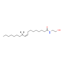 ChemSpider 2D Image | Oleoyl Ethanolamide-d2 | C20H37D2NO2