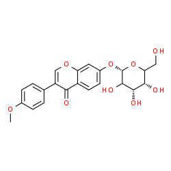 ChemSpider 2D Image | 3-(4-Methoxyphenyl)-4-oxo-4H-chromen-7-yl alpha-L-erythro-hexopyranoside | C22H22O9