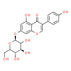 ChemSpider 2D Image | 5-Hydroxy-3-(4-hydroxyphenyl)-4-oxo-4H-chromen-7-yl beta-D-threo-hexopyranoside | C21H20O10