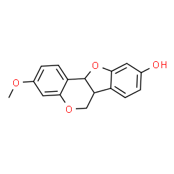 ChemSpider 2D Image | 3-Methoxy-6a,11a-dihydro-6H-[1]benzofuro[3,2-c]chromen-9-ol | C16H14O4