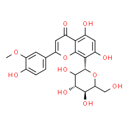 ChemSpider 2D Image | (1S)-1,5-Anhydro-1-[5,7-dihydroxy-2-(4-hydroxy-3-methoxyphenyl)-4-oxo-4H-chromen-8-yl]-D-threo-hexitol | C22H22O11