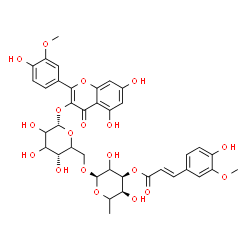 ChemSpider 2D Image | 5,7-Dihydroxy-2-(4-hydroxy-3-methoxyphenyl)-4-oxo-4H-chromen-3-yl 6-O-{6-deoxy-3-O-[(2E)-3-(4-hydroxy-3-methoxyphenyl)-2-propenoyl]-alpha-L-erythro-hexopyranosyl}-alpha-L-glycero-hexopyranoside | C38H40O19