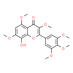 ChemSpider 2D Image | 8-Hydroxy-3,5,7,3',4',5'-hexamethoxyflavone | C21H22O9