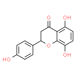 ChemSpider 2D Image | 5,8-Dihydroxy-2-(4-hydroxyphenyl)-2,3-dihydro-4H-chromen-4-one | C15H12O5