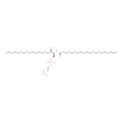 ChemSpider 2D Image | SM(d18:0/20:0) | C43H89N2O6P