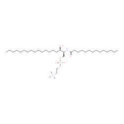 ChemSpider 2D Image | SM(d18:0/14:0) | C37H77N2O6P