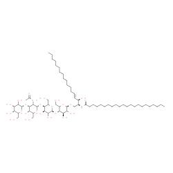 ChemSpider 2D Image | N-[(2S,3R,4E)-1-{[alpha-L-erythro-Hexopyranosyl-(1->3)-2-acetamido-2-deoxy-alpha-L-erythro-hexopyranosyl-(1->4)-alpha-L-erythro-hexopyranosyl-(1->4)-beta-D-threo-hexopyranosyl]oxy}-3-hydroxy-4-octadec
en-2-yl]docosanamide | C66H122N2O23