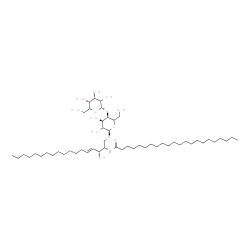 ChemSpider 2D Image | N-[(2S,3R,4E)-1-{[4-O-(alpha-L-erythro-Hexopyranosyl)-alpha-L-erythro-hexopyranosyl]oxy}-3-hydroxy-4-octadecen-2-yl]docosanamide | C52H99NO13