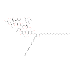 ChemSpider 2D Image | (2S,3R,4E)-3-Hydroxy-2-(icosanoylamino)-4-octadecen-1-yl (4xi)-5-acetamido-3,5-dideoxy-6-[(1R,2R)-1,2,3-trihydroxypropyl]-beta-L-glycero-hex-2-ulopyranonosyl-(2->6)-[(4xi)-5-acetamido-3,5-dideoxy-6-[(
1R,2R)-1,2,3-trihydroxypropyl]-beta-L-glycero-hex-2-ulopyranonosyl-(2->3)-alpha-L-erythro-hexopyranosyl-(1->3)]-2-acetamido-2-deoxy-beta-D-threo-hexopyranosyl-(1->3)-alpha-L-erythro-hexopyranosyl-(1->
4)-beta-D-threo-hexopyranoside | C86H152N4O39