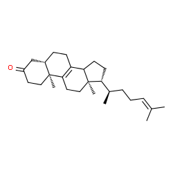 ChemSpider 2D Image | (5alpha,14xi)-Cholesta-8,24-dien-3-one | C27H42O