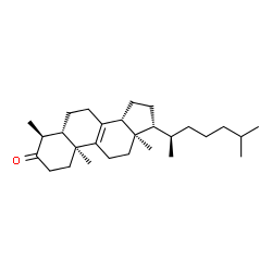 ChemSpider 2D Image | 4alpha-methyl-5alpha-cholest-8-en-3-one | C28H46O