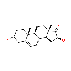 ChemSpider 2D Image | (3alpha,16beta)-3,16-Dihydroxyandrost-5-en-17-one | C19H28O3