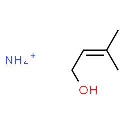 ChemSpider 2D Image | 2-Buten-1-ol, 3-methyl-, ammonium salt (1:1) | C5H14NO