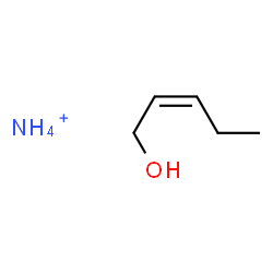 ChemSpider 2D Image | 2-Penten-1-ol, ammonium salt, (2Z)- (1:1) | C5H14NO