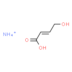 ChemSpider 2D Image | 2-Butenoic acid, 4-hydroxy-, ammonium salt, (2E)- (1:1) | C4H10NO3