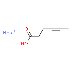 ChemSpider 2D Image | 4-Hexynoic acid, ammonium salt (1:1) | C6H12NO2