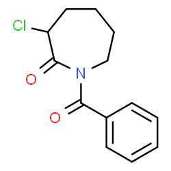 ChemSpider 2D Image | 1-Benzoyl-3-chloro-2-azepanone | C13H14ClNO2