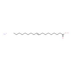 ChemSpider 2D Image | 9-Octadecenoic acid, sodium salt, (9E)- (1:1) | C18H34NaO2