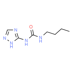 ChemSpider 2D Image | 1-Butyl-3-(1H-1,2,4-triazol-5-yl)urea | C7H13N5O