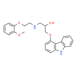 ChemSpider 2D Image | Carvedilol | C24H26N2O4