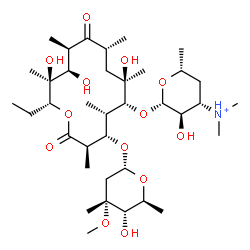 ChemSpider 2D Image | erythromycin A(1+) | C37H68NO13