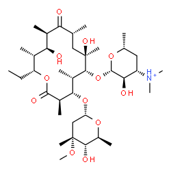 ChemSpider 2D Image | erythromycin B(1+) | C37H68NO12