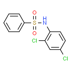 ChemSpider 2D Image | N-(2,4-Dichlorophenyl)benzenesulfonamide | C12H9Cl2NO2S
