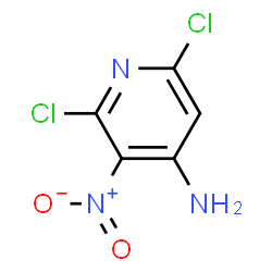 ChemSpider 2D Image | 2,6-Dichloro-3-nitro-4-pyridinamine | C5H3Cl2N3O2