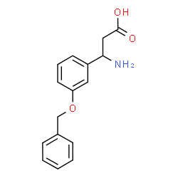 ChemSpider 2D Image | 3-Amino-3-[3-(benzyloxy)phenyl]propanoic acid | C16H17NO3
