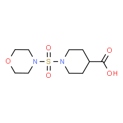ChemSpider 2D Image | 1-(Morpholinosulfonyl)piperidine-4-carboxylic acid | C10H18N2O5S