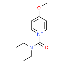 ChemSpider 2D Image | 1-(Diethylcarbamoyl)-4-methoxypyridinium | C11H17N2O2