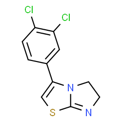 ChemSpider 2D Image | 3-(3,4-Dichlorophenyl)-5,6-dihydroimidazo[2,1-b][1,3]thiazole | C11H8Cl2N2S