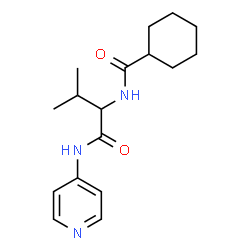 ChemSpider 2D Image | N-[3-Methyl-1-oxo-1-(4-pyridinylamino)-2-butanyl]cyclohexanecarboxamide | C17H25N3O2