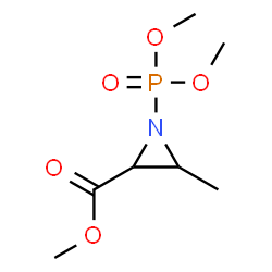ChemSpider 2D Image | Methyl 1-(dimethoxyphosphoryl)-3-methyl-2-aziridinecarboxylate | C7H14NO5P