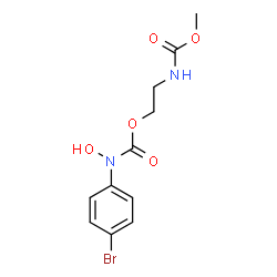 ChemSpider 2D Image | 2-[(Methoxycarbonyl)amino]ethyl (4-bromophenyl)hydroxycarbamate | C11H13BrN2O5