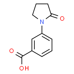 ChemSpider 2D Image | 3-(2-Oxo-1-pyrrolidinyl)benzoic acid | C11H11NO3