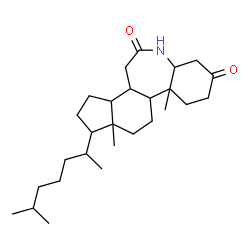 ChemSpider 2D Image | 7a,9a-Dimethyl-10-(6-methyl-2-heptanyl)tetradecahydrobenzo[b]indeno[5,4-d]azepine-2,5(1H,3H)-dione | C27H45NO2