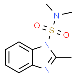 ChemSpider 2D Image | N,N,2-Trimethyl-1H-benzimidazole-1-sulfonamide | C10H13N3O2S