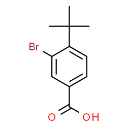 ChemSpider 2D Image | 3-bromo-4-tert-butylbenzoic acid | C11H13BrO2