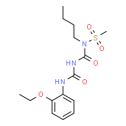 ChemSpider 2D Image | N-Butyl-N-{[(2-ethoxyphenyl)carbamoyl]carbamoyl}methanesulfonamide | C15H23N3O5S