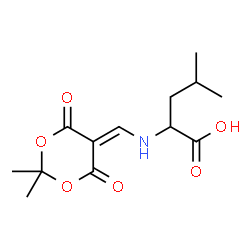 ChemSpider 2D Image | N-[(2,2-Dimethyl-4,6-dioxo-1,3-dioxan-5-ylidene)methyl]leucine | C13H19NO6