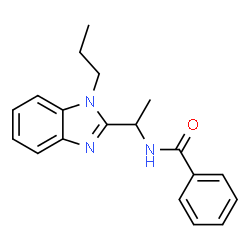 ChemSpider 2D Image | N-[1-(1-Propyl-1H-benzimidazol-2-yl)ethyl]benzamide | C19H21N3O