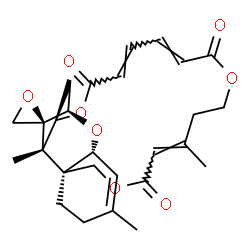 ChemSpider 2D Image | (1'R,2S,3'R,8'R,12'E,18'E,20'E,24'R,25'S)-5',13',25'-Trimethyl-11'H,17'H,22'H-spiro[oxirane-2,26'-[2,10,16,23]tetraoxatetracyclo[22.2.1.0~3,8~.0~8,25~]heptacosa[4,12,18,20]tetraene]-11',17',22'-trione | C27H32O8