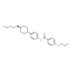ChemSpider 2D Image | 4-(trans-4-Pentylcyclohexyl)phenyl 4-propoxybenzoate | C27H36O3