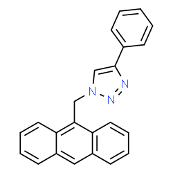 ChemSpider 2D Image | 1-(9-Anthrylmethyl)-4-phenyl-1H-1,2,3-triazole | C23H17N3