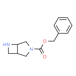 ChemSpider 2D Image | Benzyl 3,6-diazabicyclo[3.2.0]heptane-3-carboxylate | C13H16N2O2